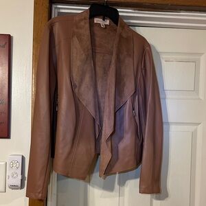 Philosophy Women's Tan Leather Jacket